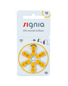 Signia Size 10 Yellow Hearing Aid Batteries
