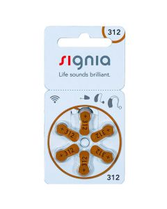 Signia Size 312 Brown Hearing Aid Batteries